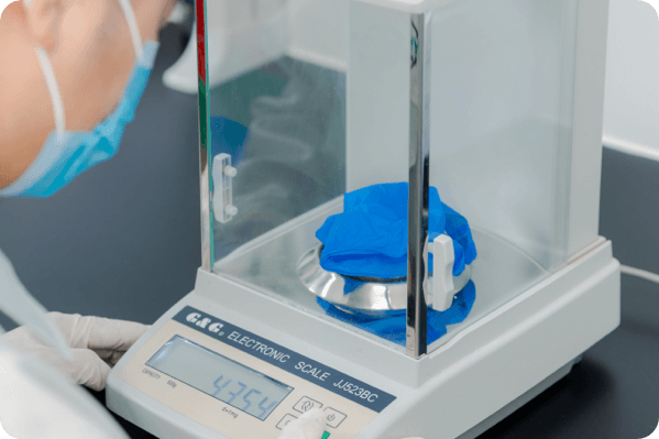 Glove Weighing Testing