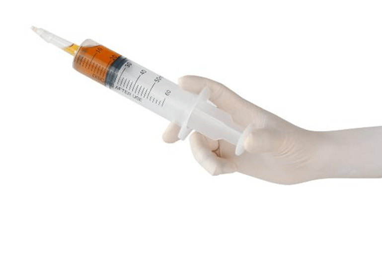 latex using syringes